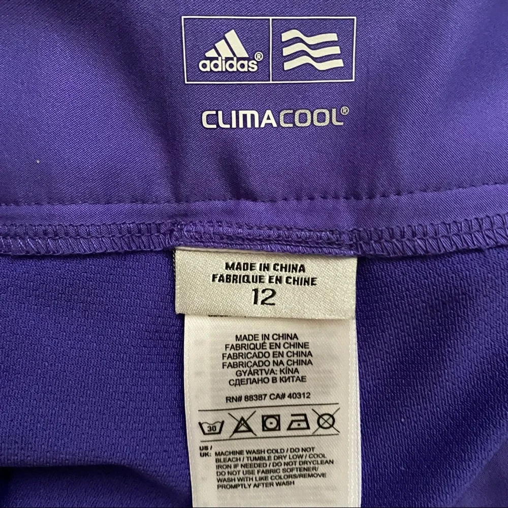 Adidas Climacool Purple Thigh Slit Floral Skort - Picture 5 of 5